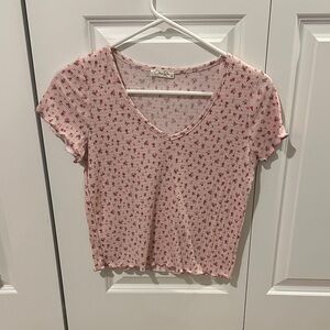Olivia Rae Pink Floral Blouse
